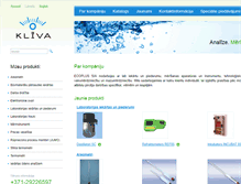 Tablet Screenshot of kliva.lv
